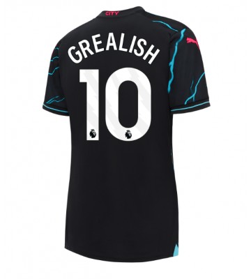 Manchester City Jack Grealish #10 Koszulka Trzecich Kobiety 2023-24 Krótki Rękaw